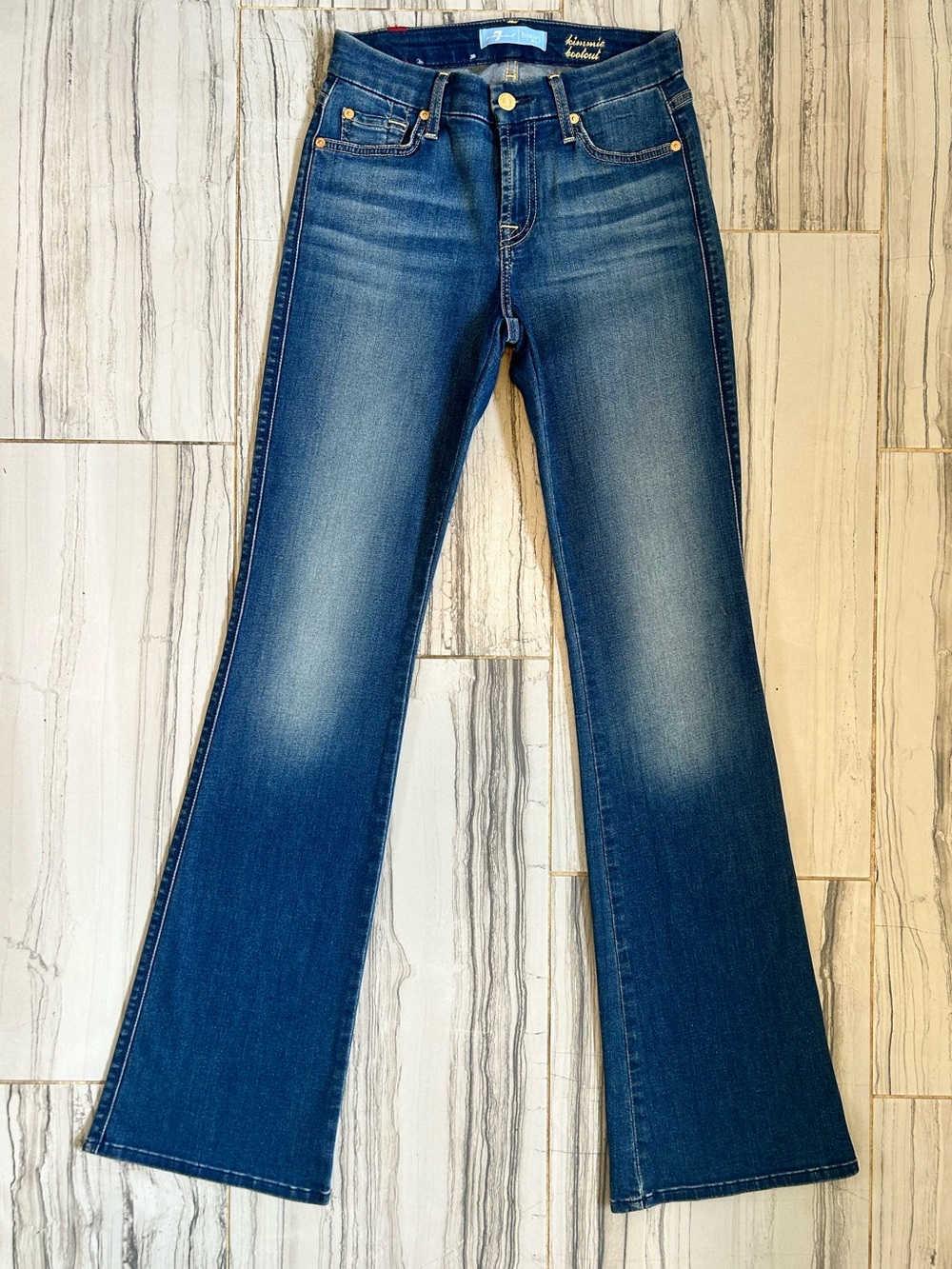 EUC 7 For All Mankind Kimmie Bootcut Mid Rise Stretch Jeans B(air)